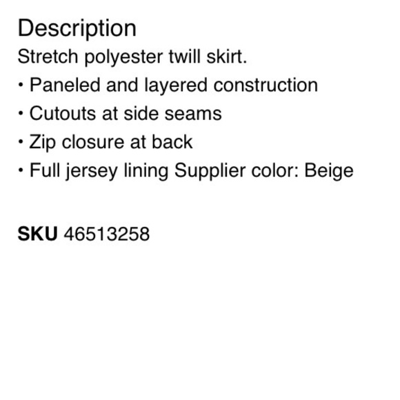 J KOO Beige Cut-Out Mini Skirt & Top New with tags - Picture 7 of 15